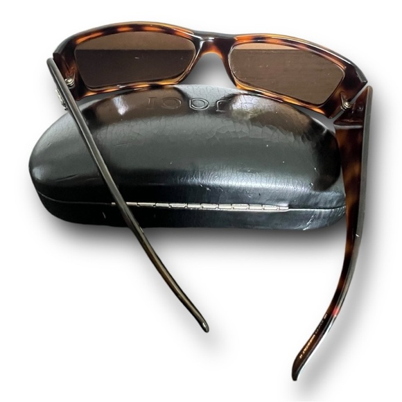 Gucci Sunglasses Rectangle Brown 
Slim Vintage  Authentic Retro Y2K - Picture 7 of 16